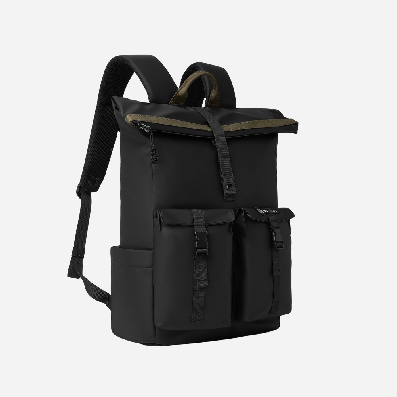 Nordace Backpacks | Edin Rolltop Backpack-Black